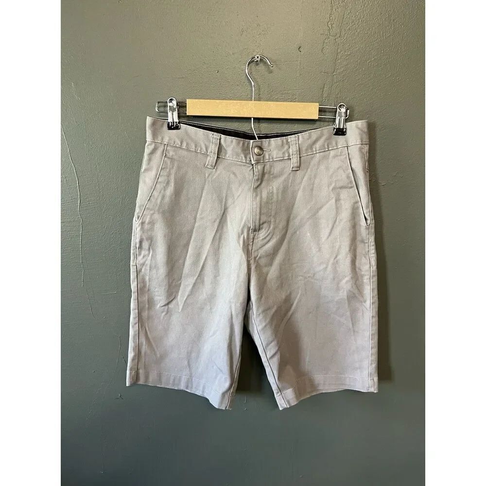 Volcom Mens Khaki Chino Shorts Size 31